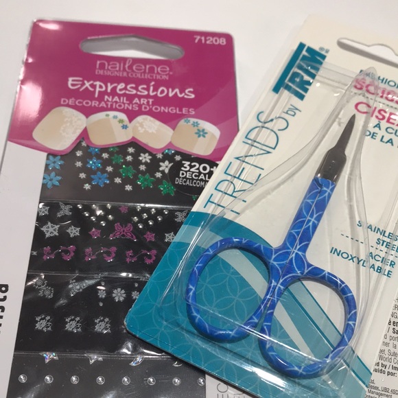 Nail Care Bundle Including Perfect Tips And Nailene Expressions Nail Art Decals - Picture 10 of 10